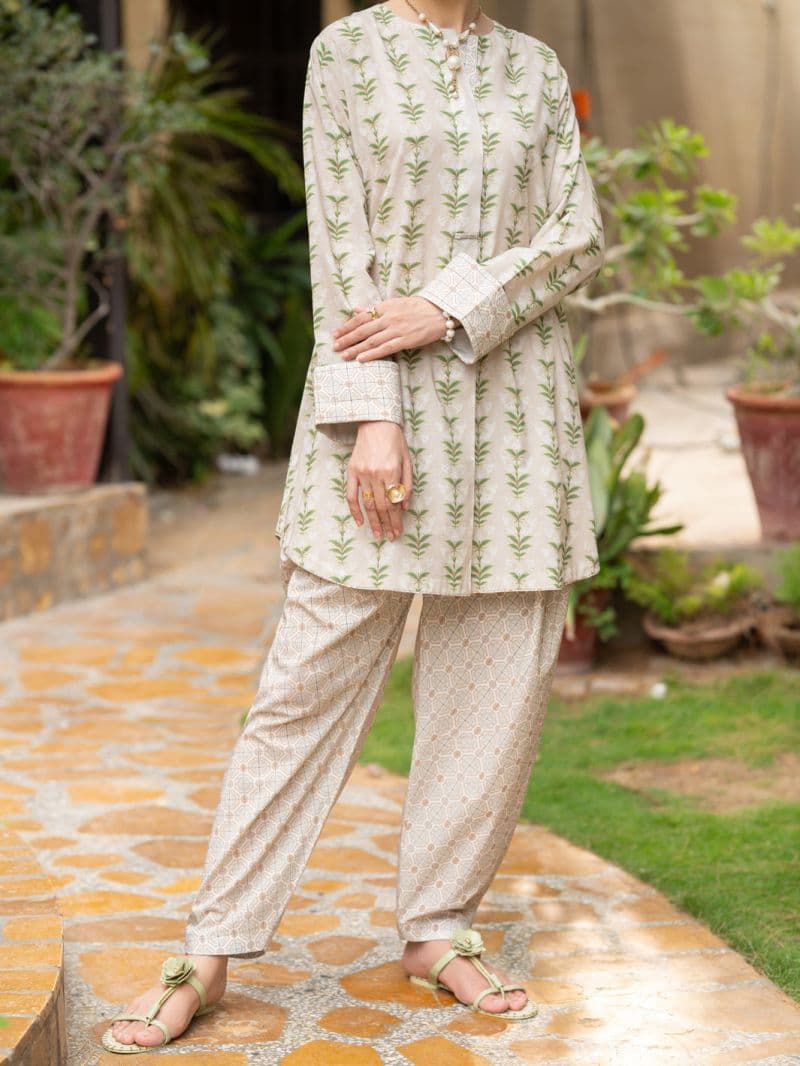 Pistachio Green Lawn Co-Ord Set