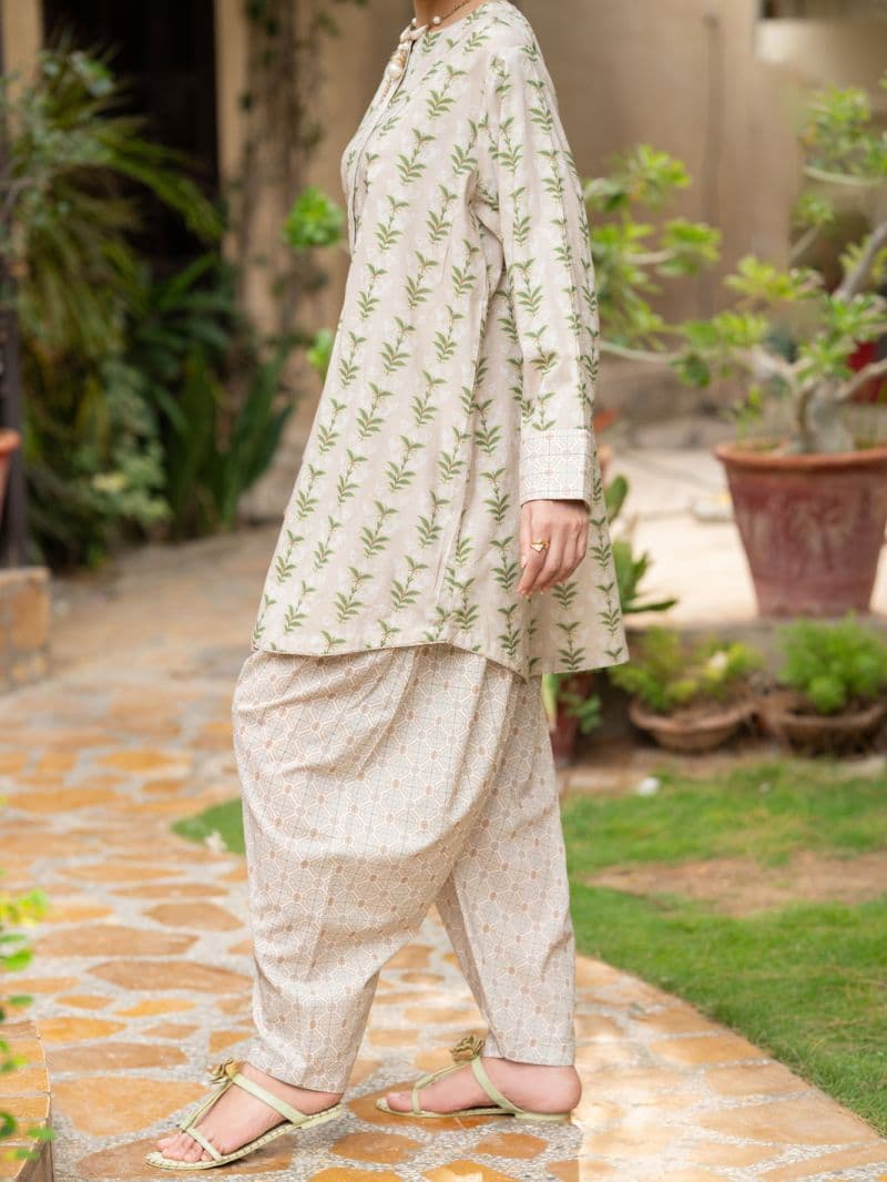 Pistachio Green Lawn Co-Ord Set