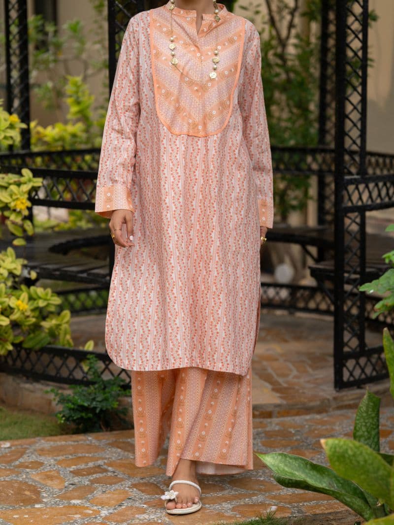 Peach Lawn Co-Ord Set thumbnail
