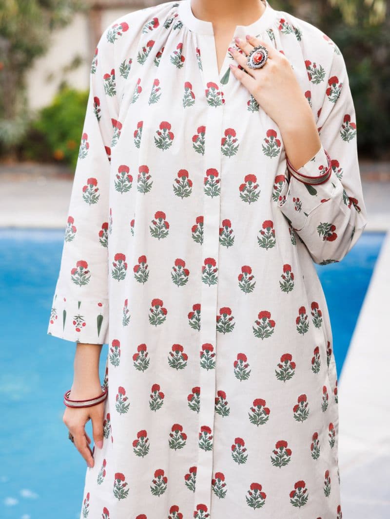 Off White Lawn Co-Ord Set thumbnail