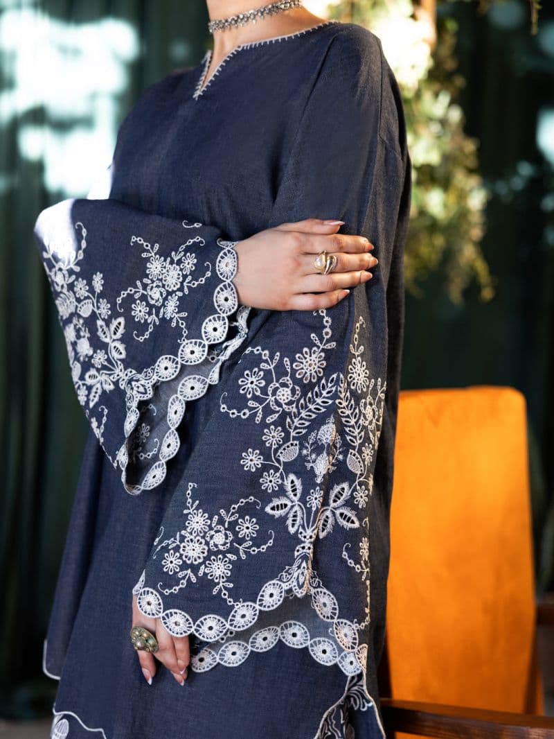 Blue Denim Stitched 2PC