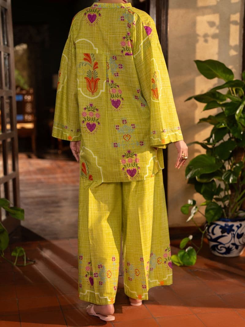 Green Lawn Stitched 2Pc