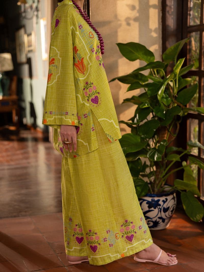 Green Lawn Stitched 2Pc