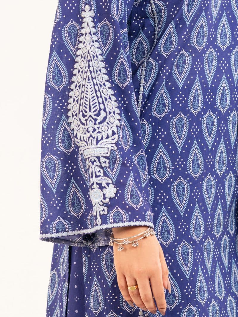 Blue Lawn Stitched 2Pc thumbnail