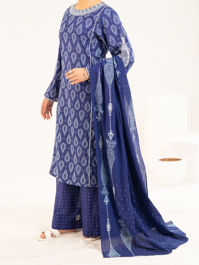 Blue Lawn Stitched 2Pc thumbnail