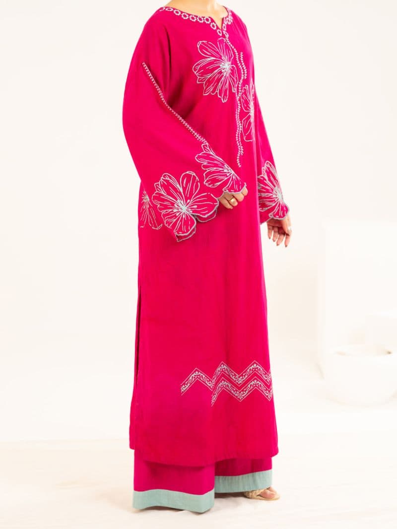 Fuchsia Lawn Stitched 2Pc thumbnail