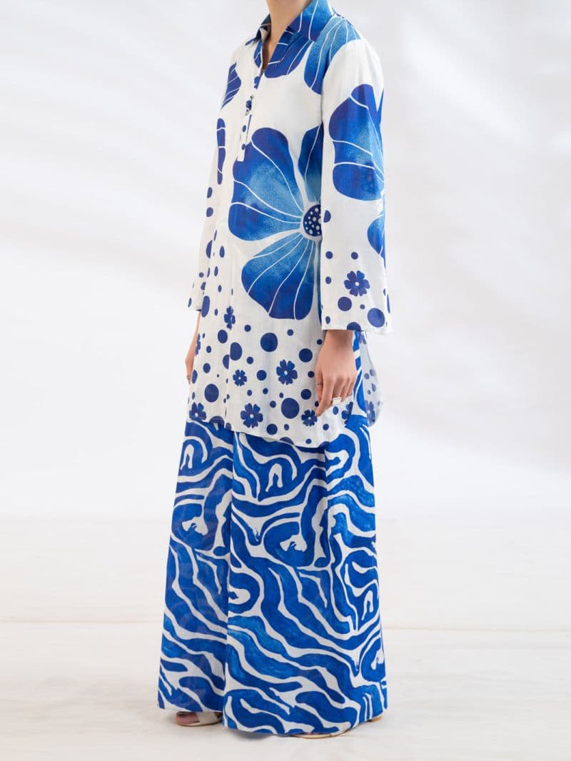 Blue Lawn Stitched 2Pc thumbnail