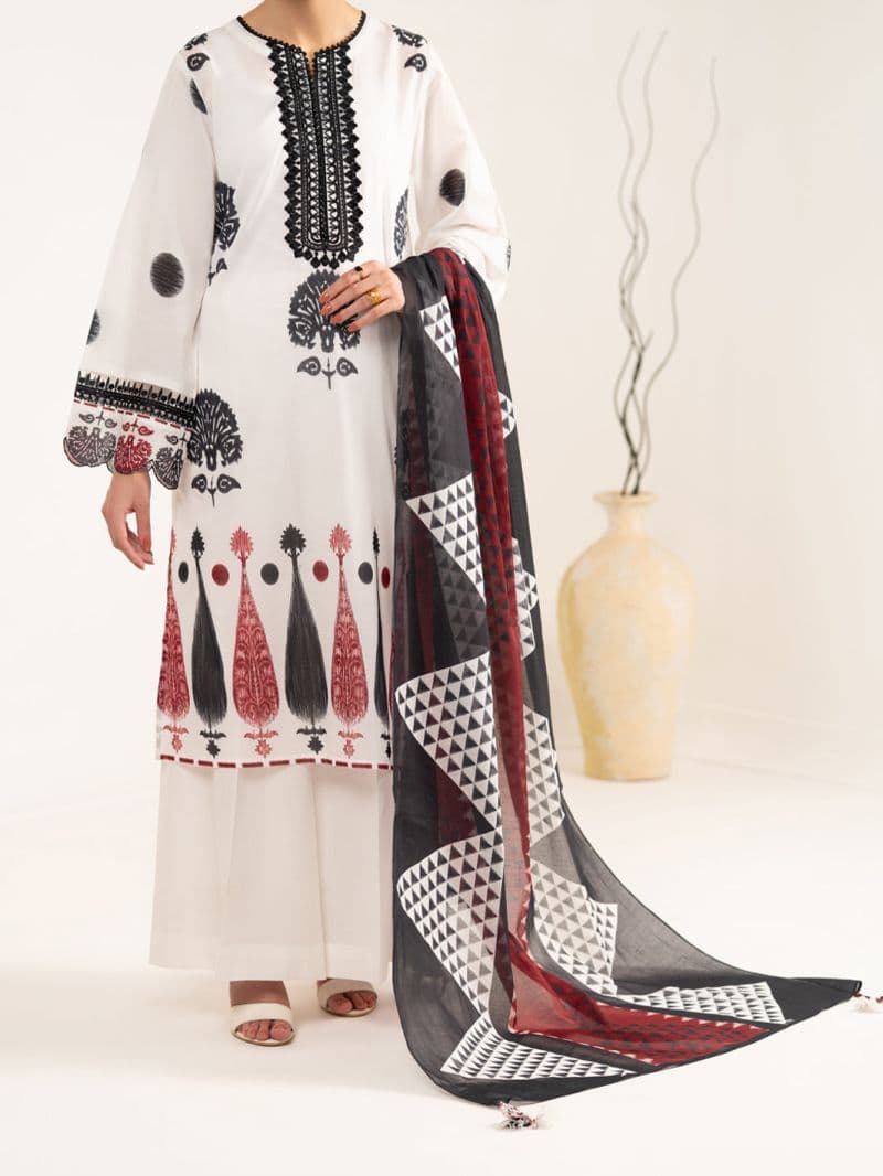 White Lawn Stitched 2Pc thumbnail