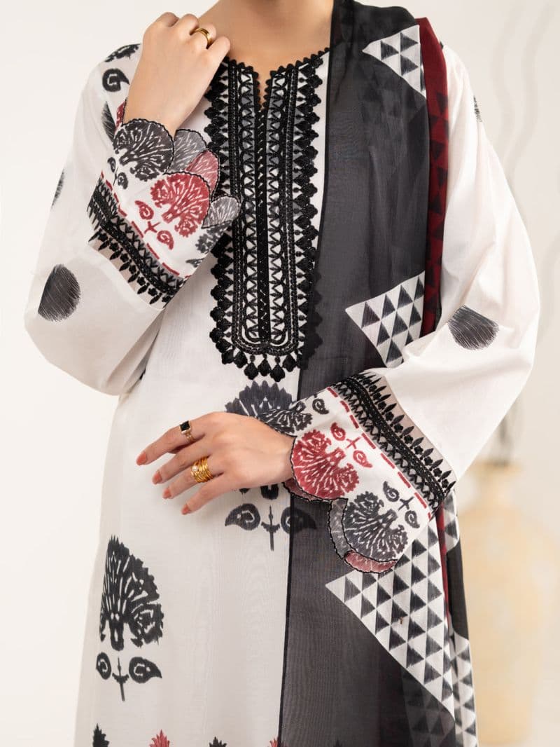 White Lawn Stitched 2Pc thumbnail