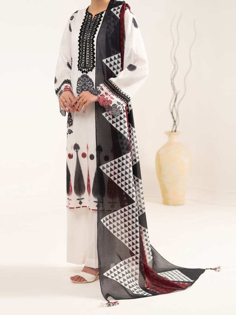 White Lawn Stitched 2Pc thumbnail