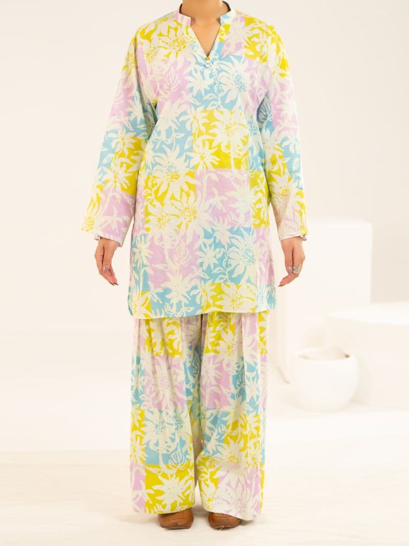 Multicolor Lawn Co-Ord Set thumbnail