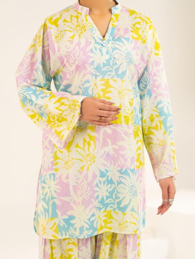 Multicolor Lawn Co-Ord Set thumbnail
