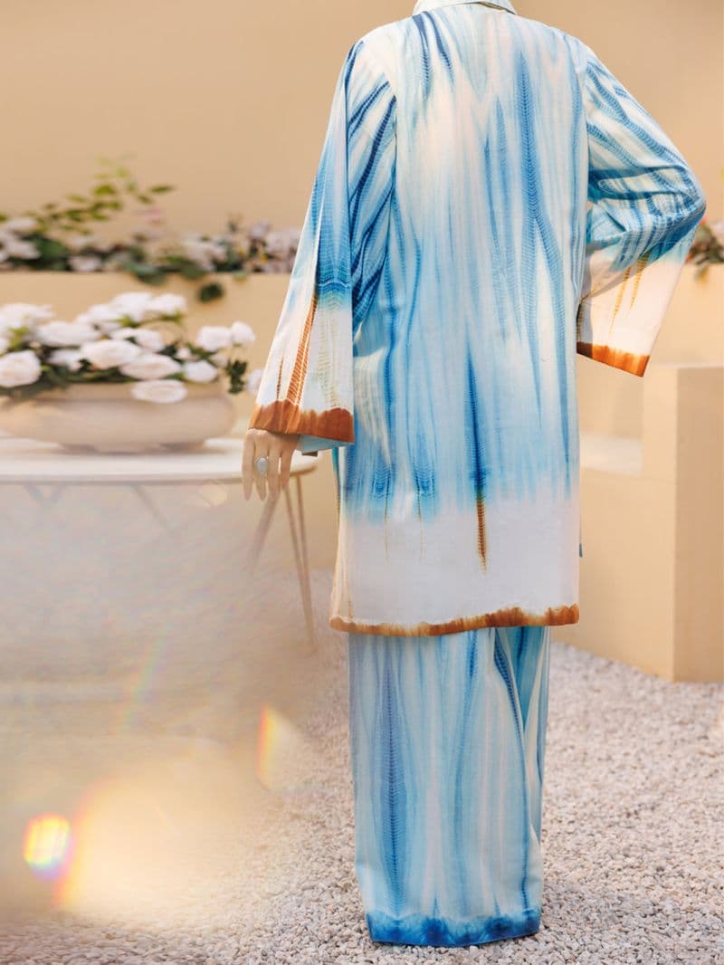 Blue Lawn Stitched 2Pc thumbnail
