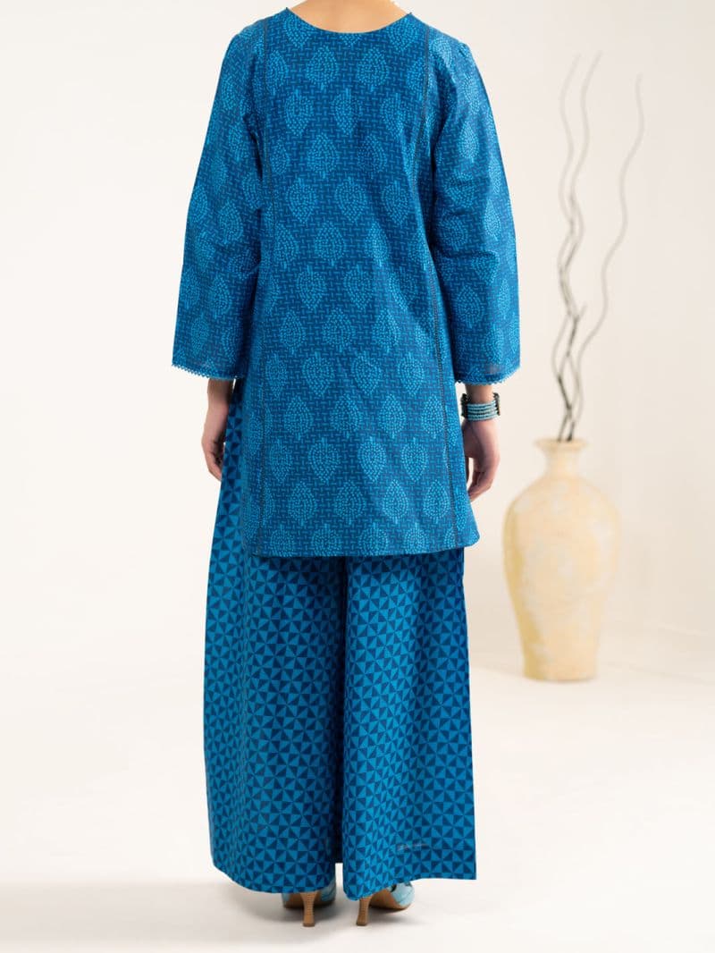 Blue Lawn 2Pc Stitched
