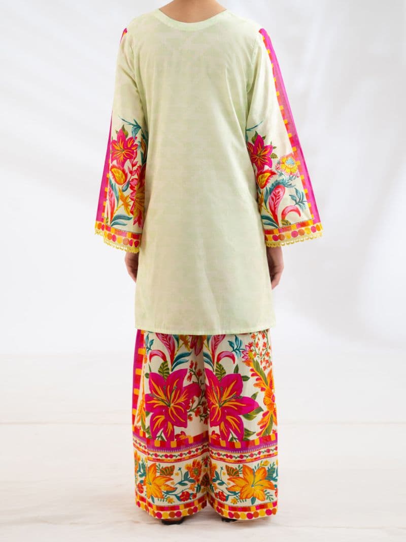 Beige Lawn 2Pc Stitched