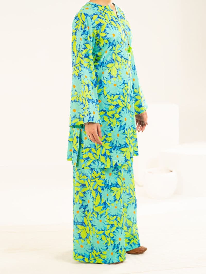 Sea Green Lawn Co-Ord Set