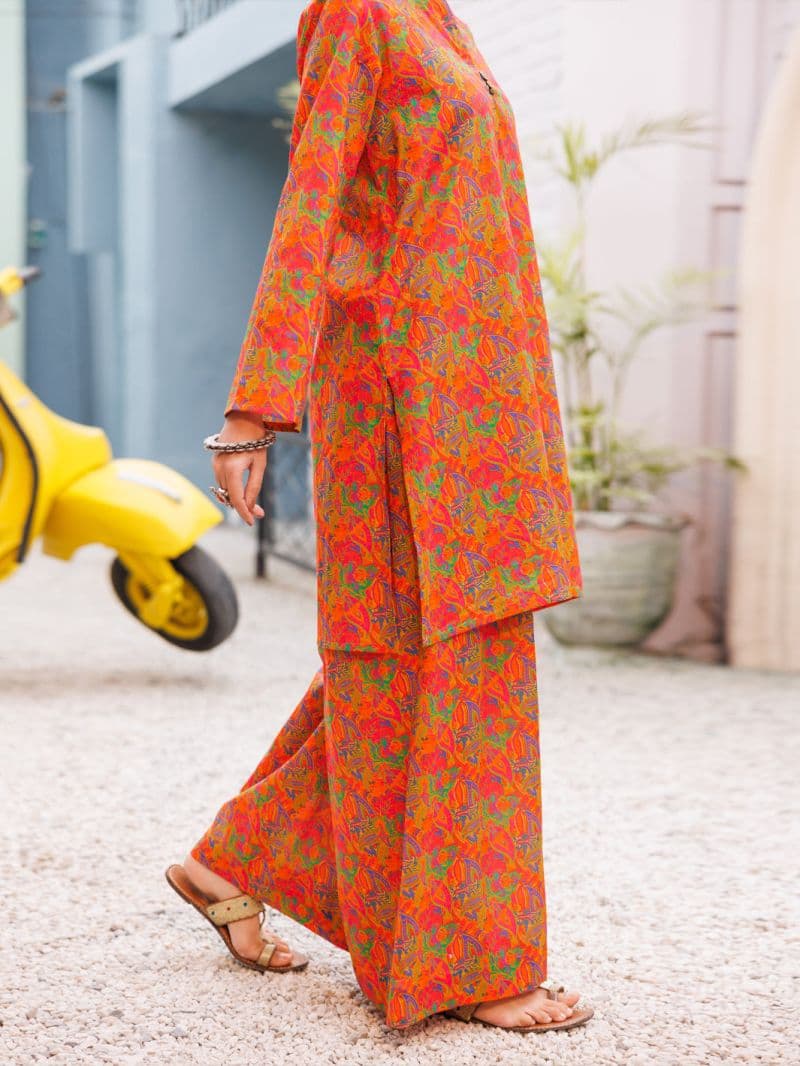 Orange Lawn Co-Ord Set thumbnail