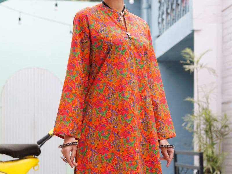 Orange Lawn Co-Ord Set thumbnail