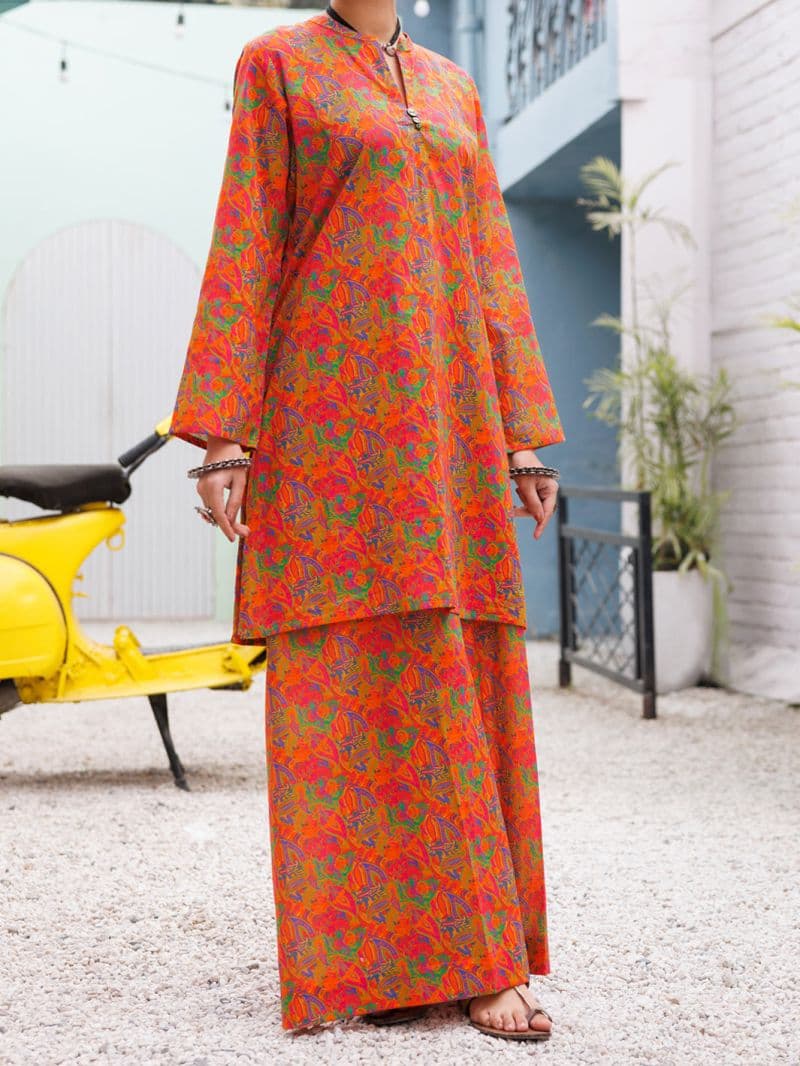 Orange Lawn Co-Ord Set thumbnail