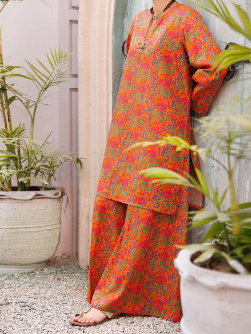 Orange Lawn Co-Ord Set thumbnail