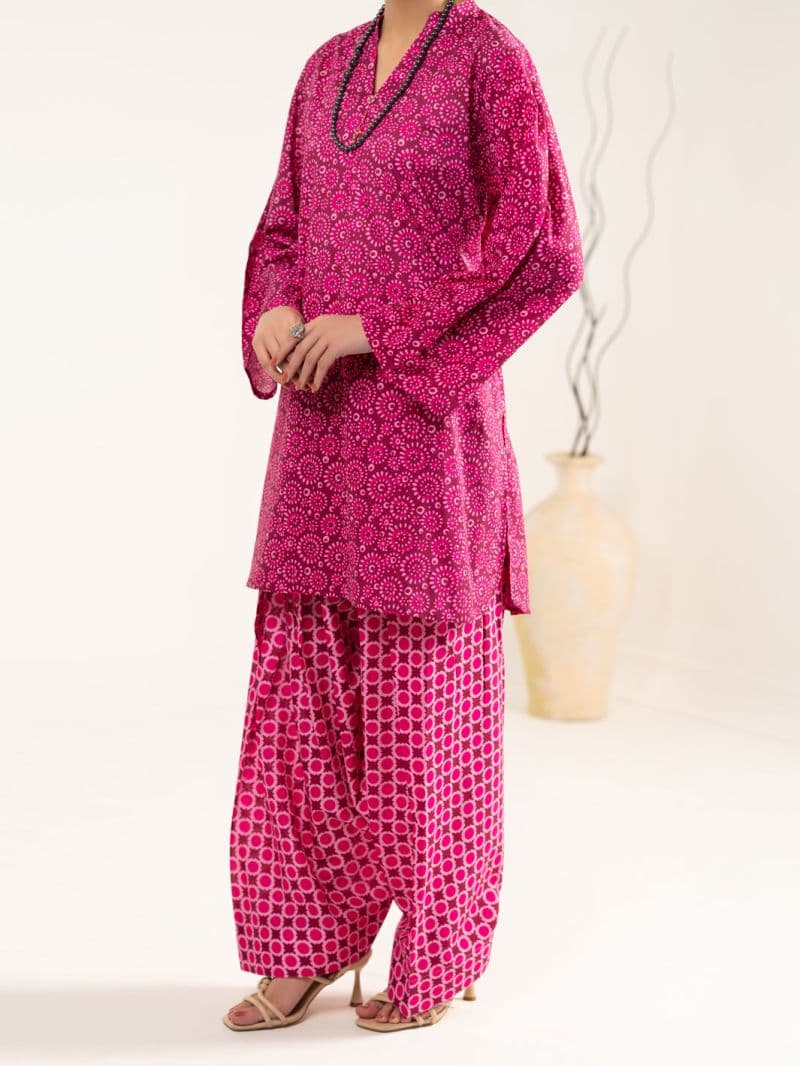 Fuchsia Lawn 2Pc Stitched thumbnail