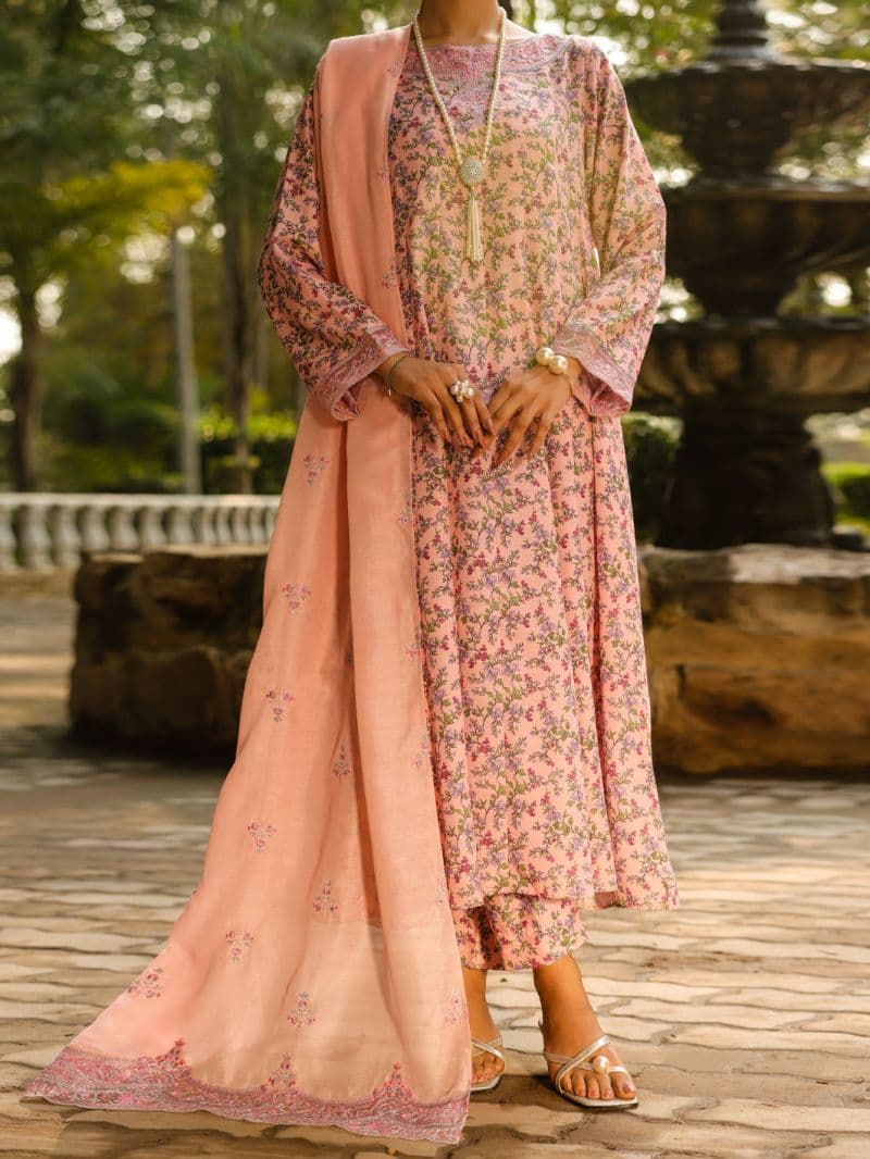 Light Pink Silk Lawn 2Pc Stitched