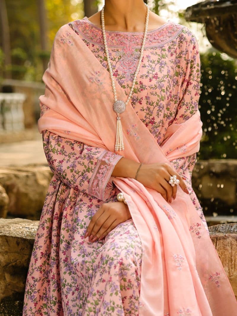 Light Pink Silk Lawn 2Pc Stitched