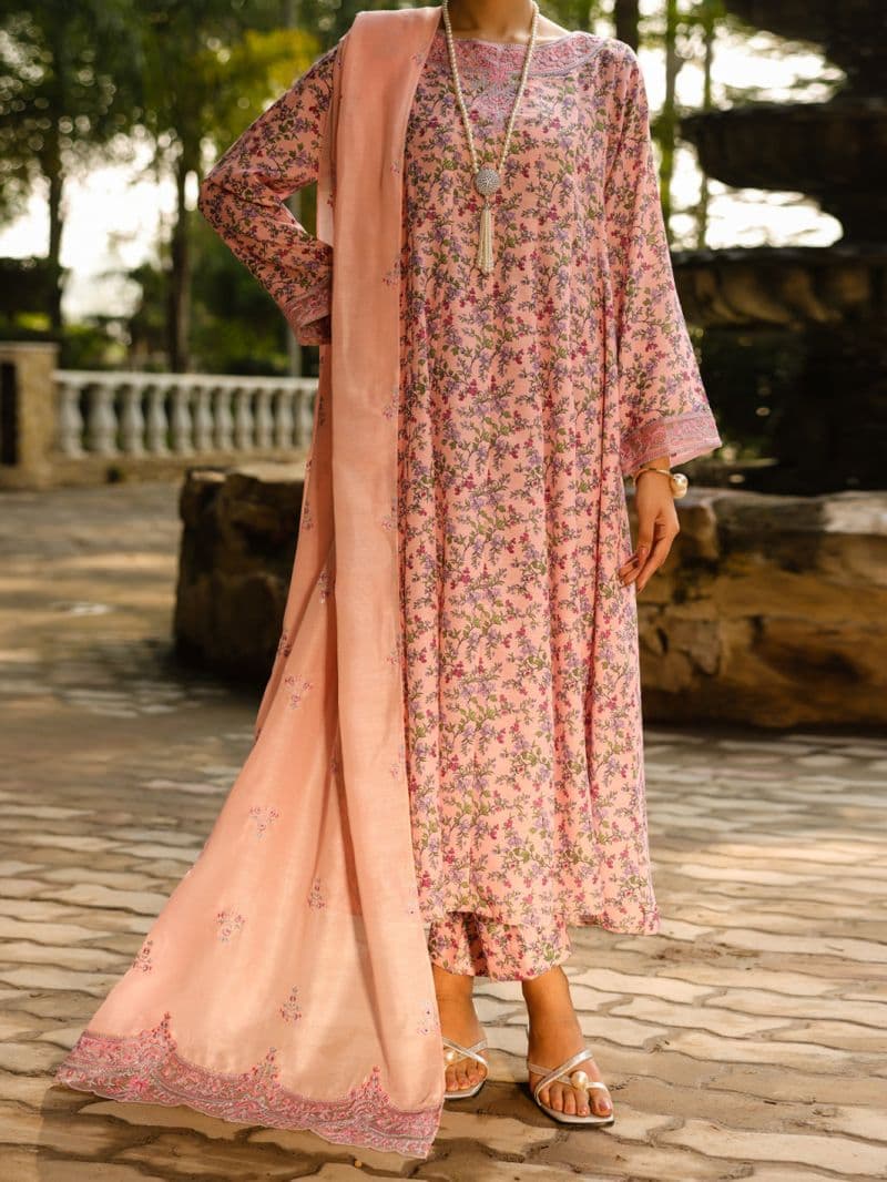 Light Pink Silk Lawn 2Pc Stitched
