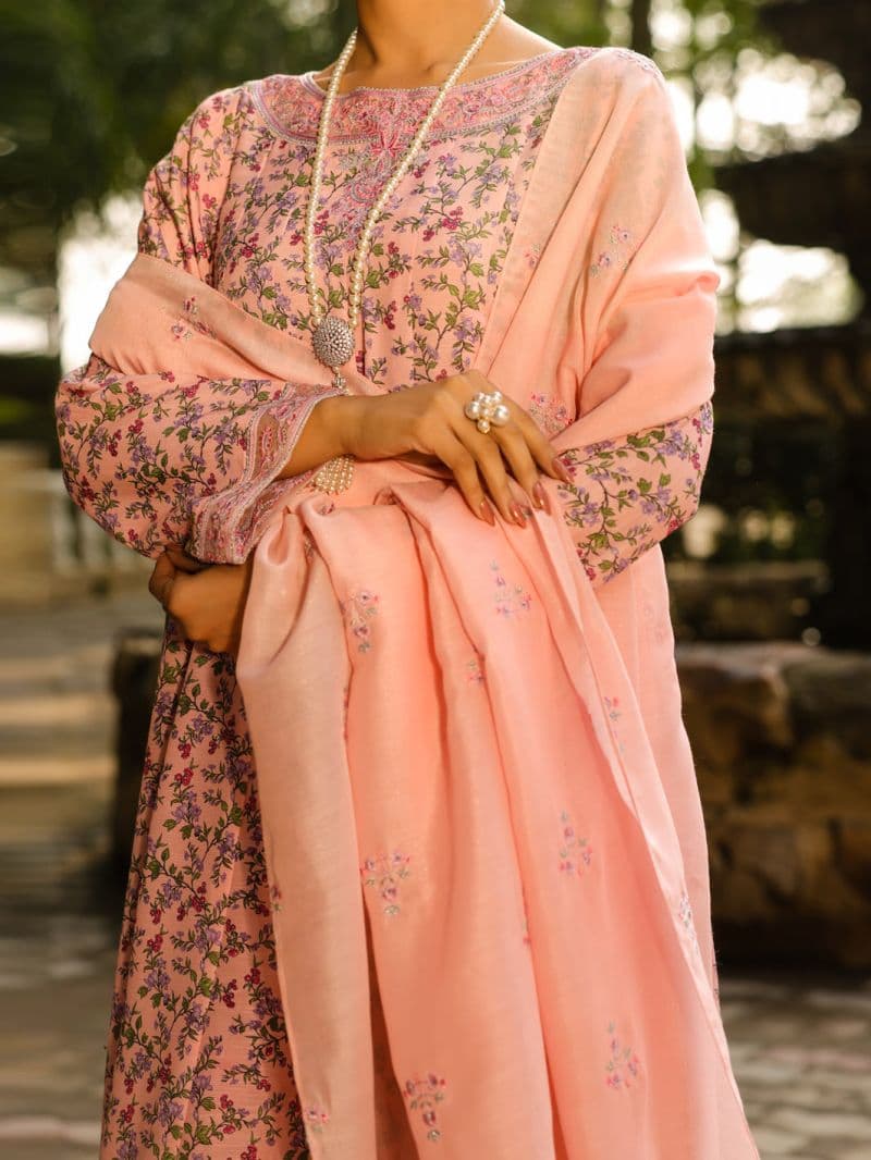 Light Pink Silk Lawn 2Pc Stitched