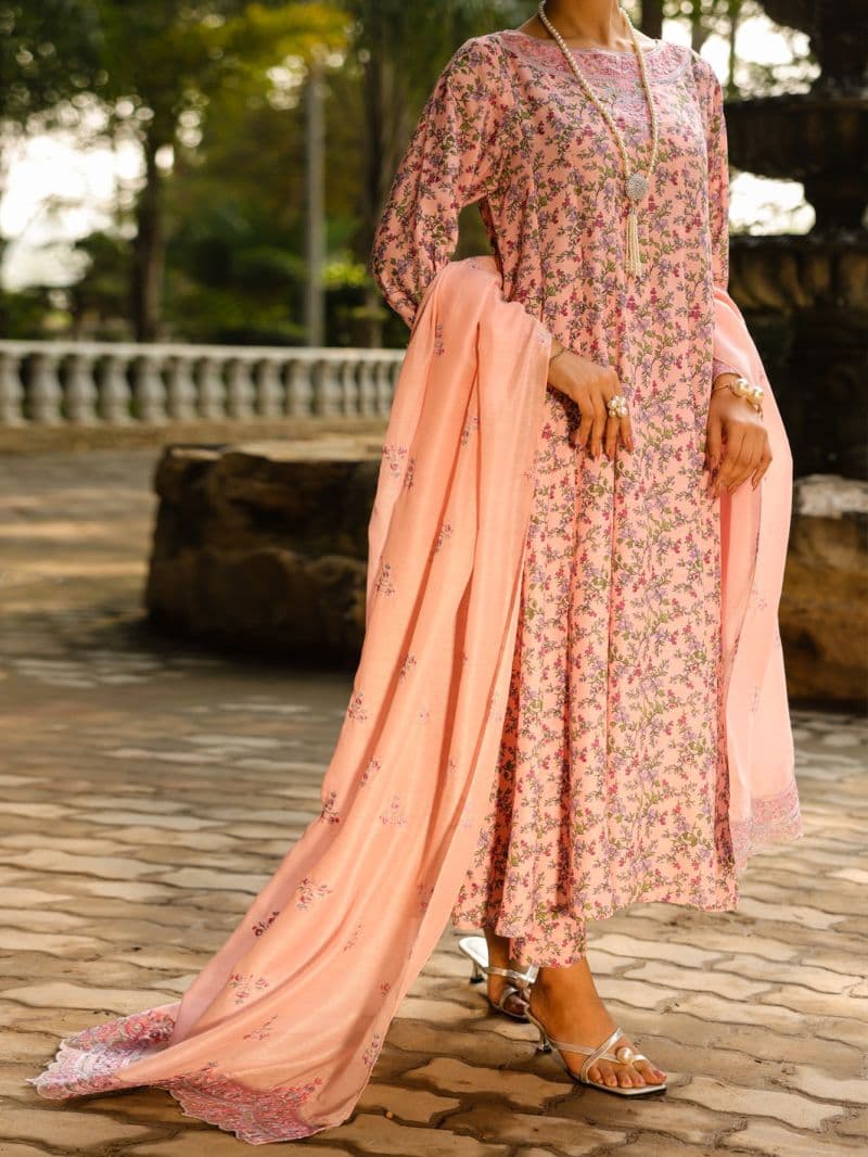 Light Pink Silk Lawn 2Pc Stitched
