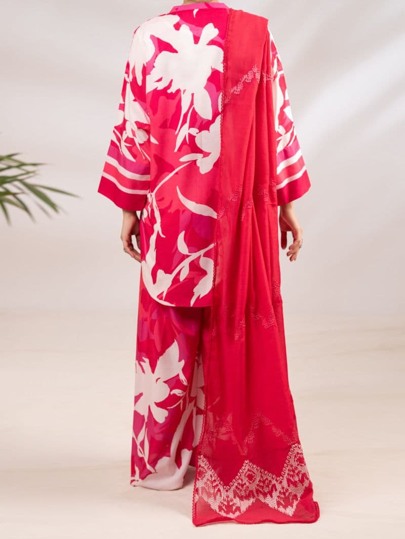 Pink Silk Lawn 2Pc Stitched thumbnail