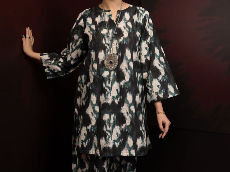 Teal Khaddar 2Pc Stitched thumbnail