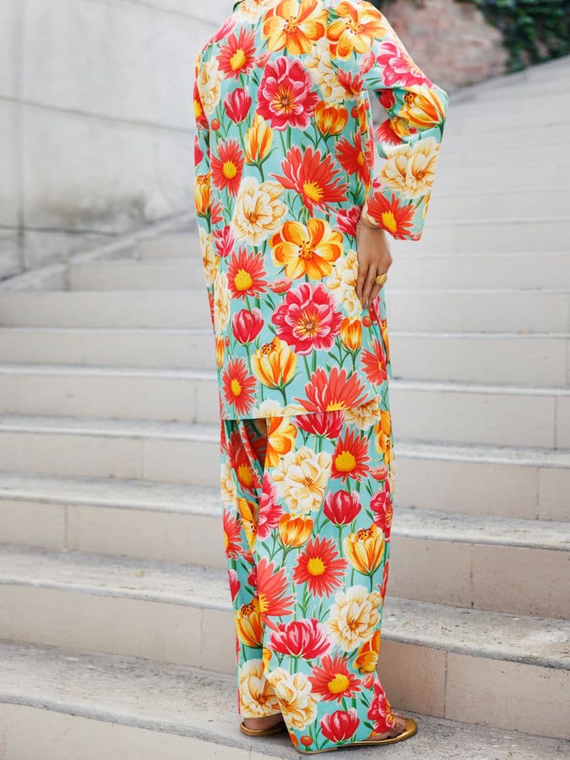 Multicolor Lawn Co-ord Set thumbnail
