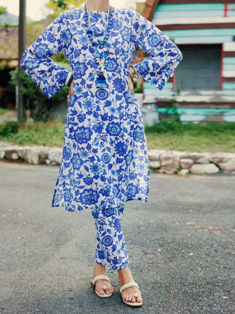 Blue Lawn 2 Piece Stitched thumbnail