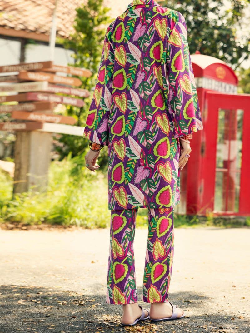 Purple Lawn 2 Piece Stitched thumbnail