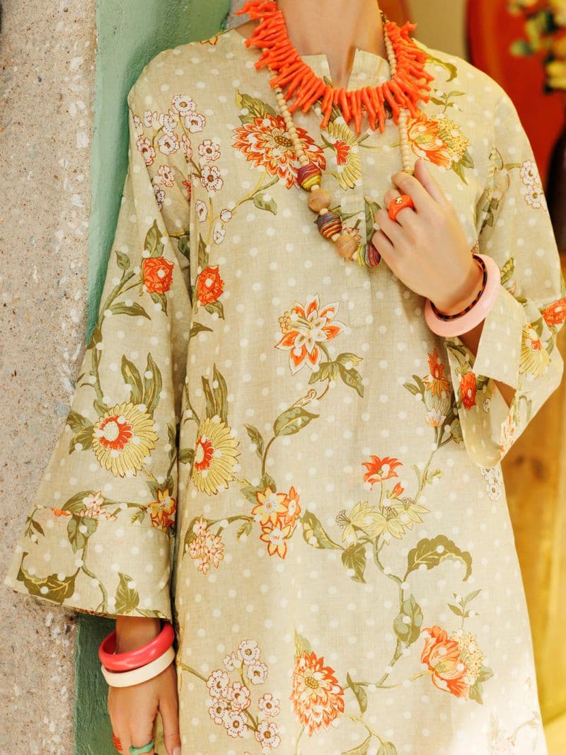 Beige Lawn 2 Piece Stitched thumbnail