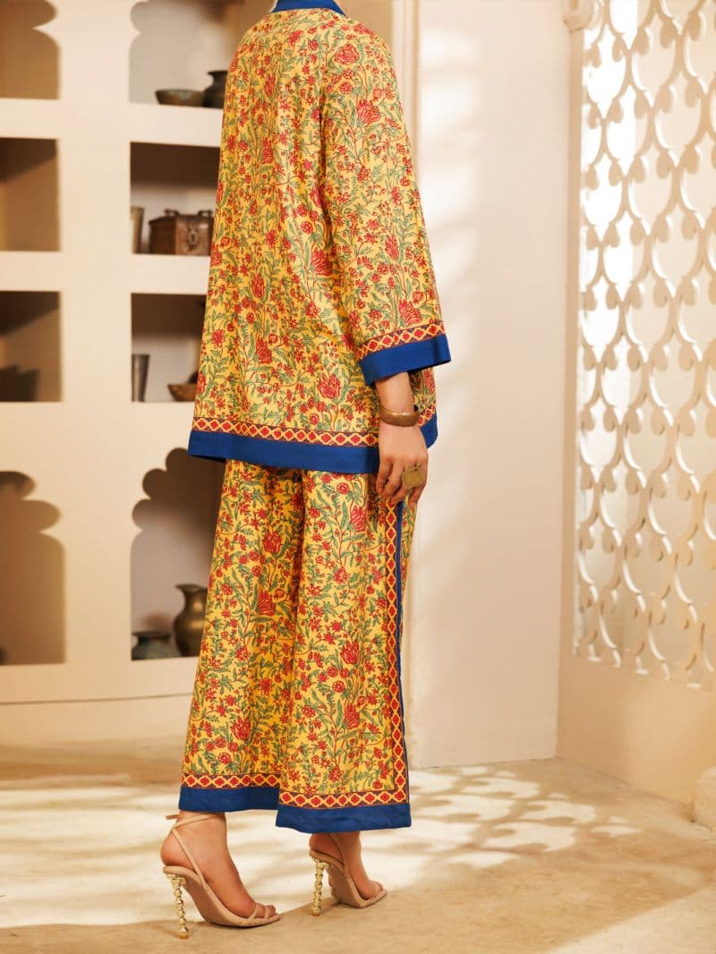 Yellow Cambric 2Pc Stitched