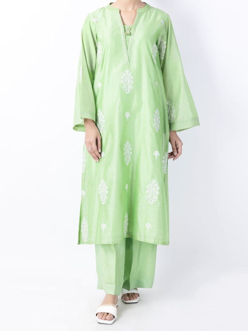 Light Green Modal 2Pc Stitched