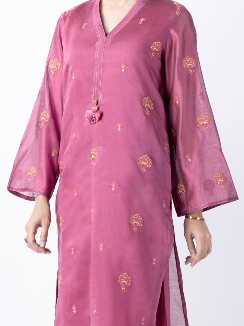 Magenta Poly Cotton 2Pc Stitched thumbnail