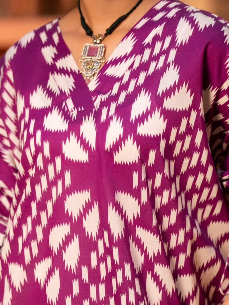 Fuchsia Cambric Kurti