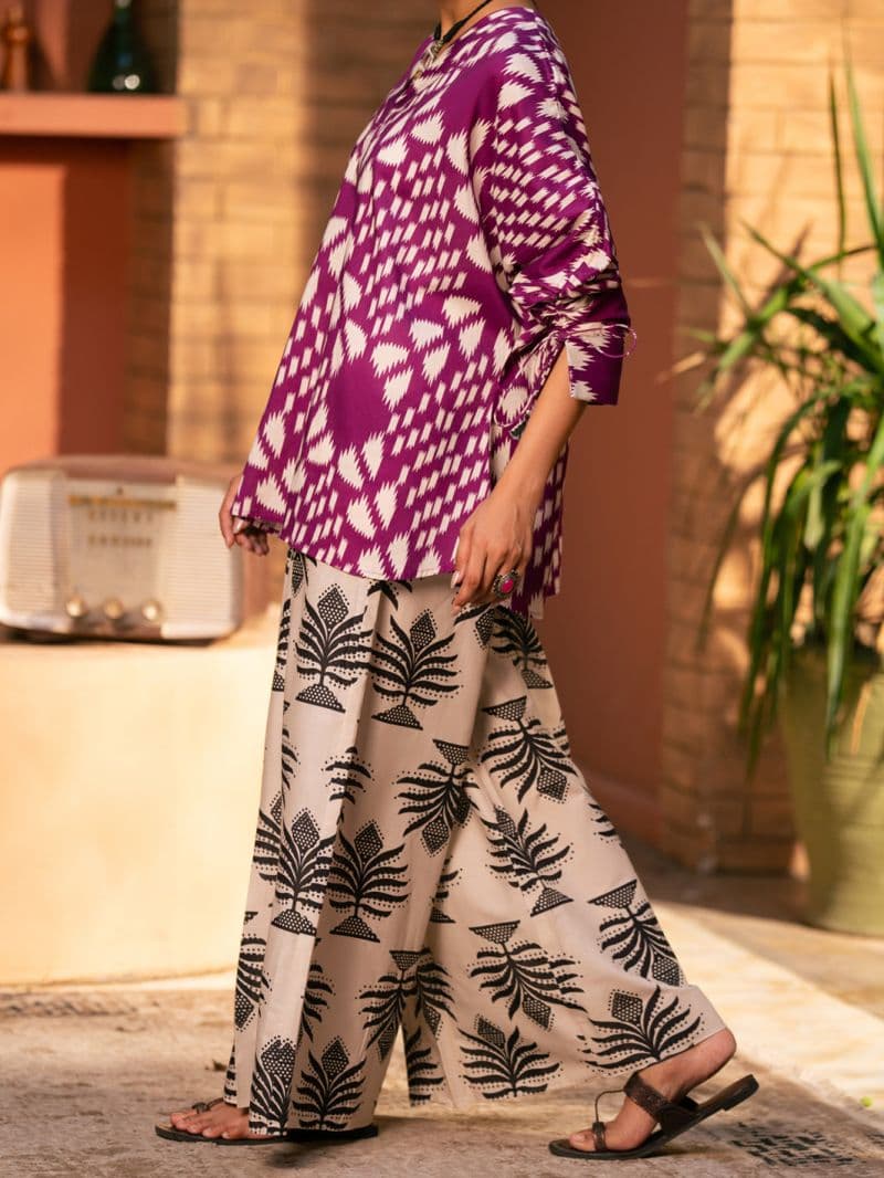 Fuchsia Cambric Kurti