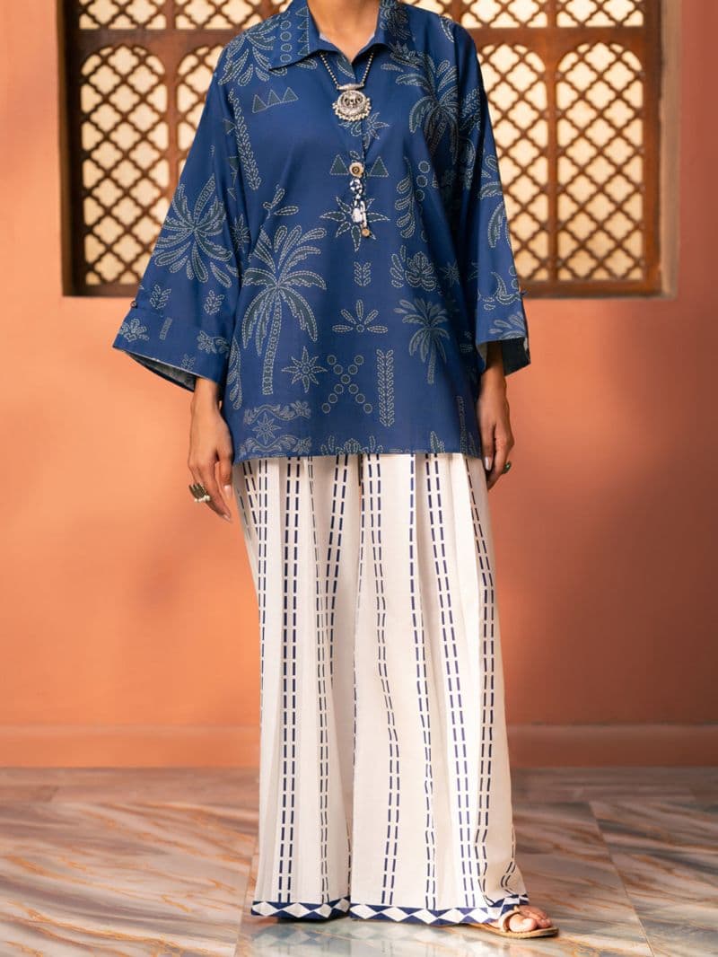 Blue Cambric Kurti thumbnail