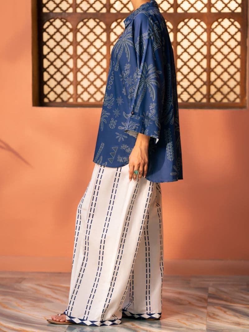 Blue Cambric Kurti thumbnail