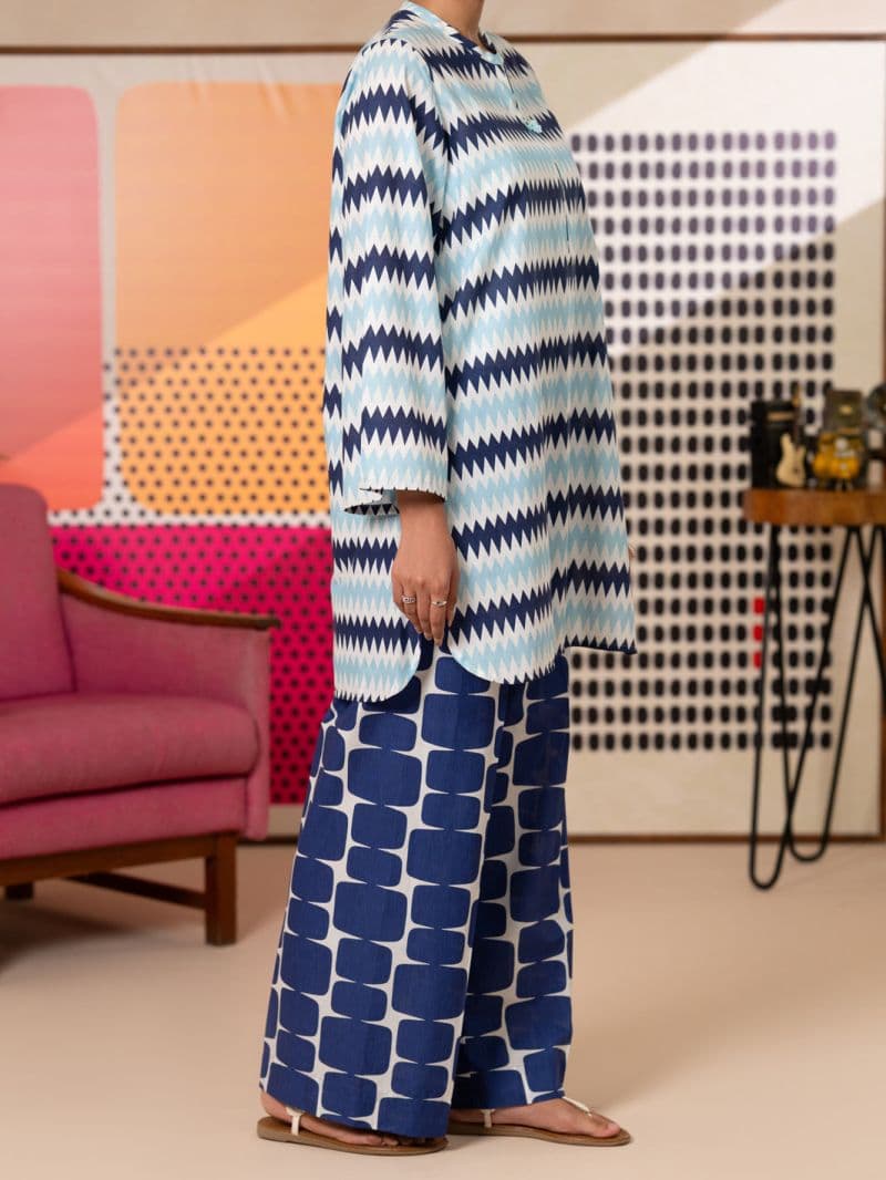 Sky Blue Lawn Kurti thumbnail