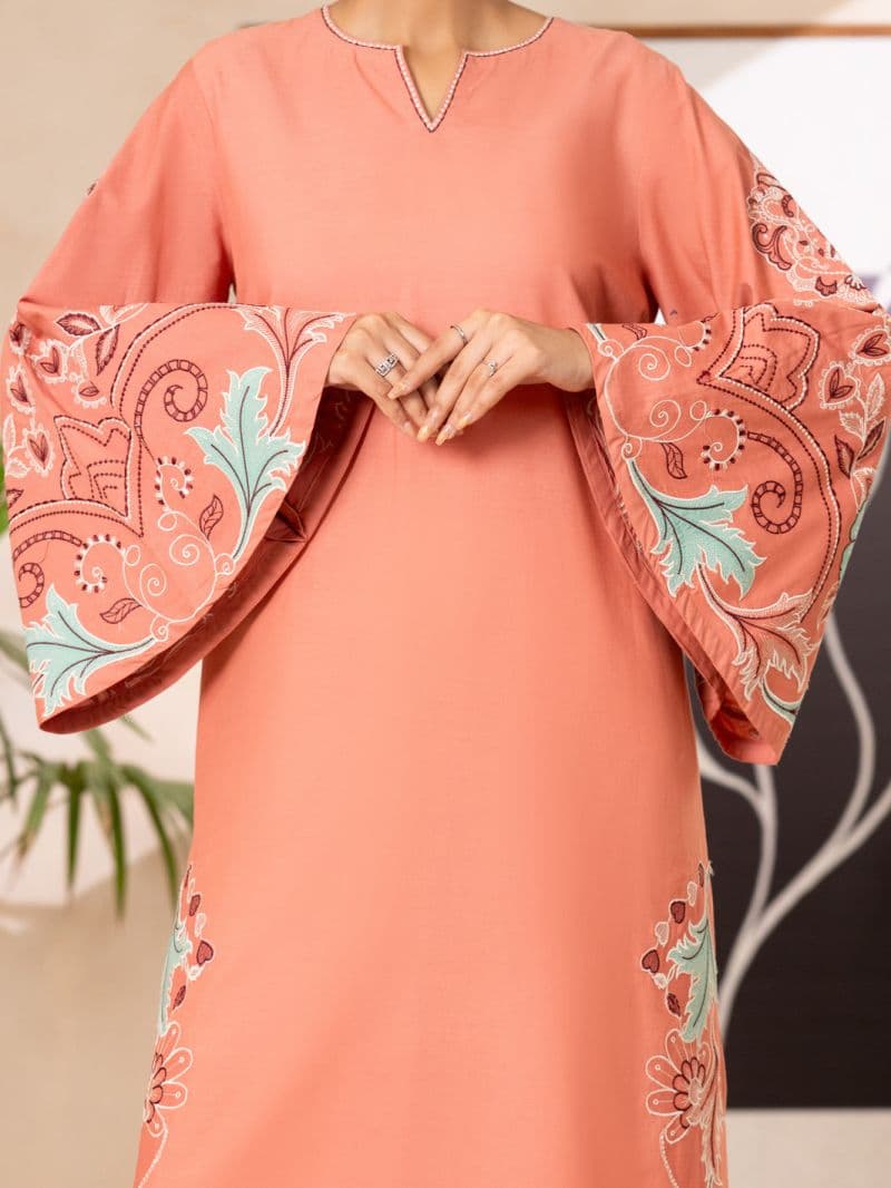 Peach Cambric Kurti thumbnail
