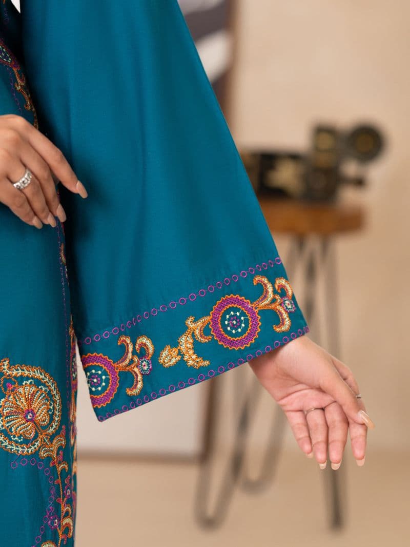 Turquoise Lawn Dyed Kurti thumbnail