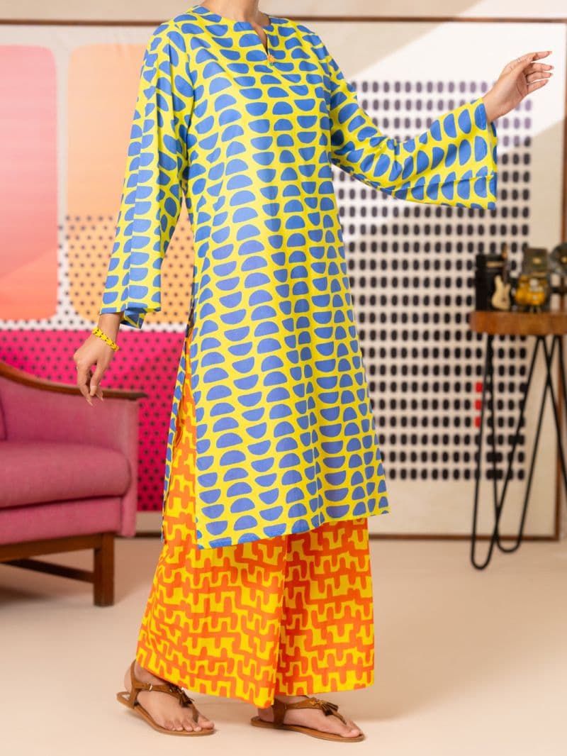 Lime Green Lawn Kurti thumbnail