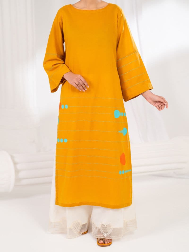 Mustard Lawn Kurti thumbnail