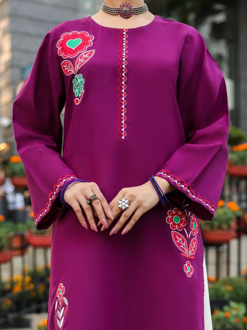 Purple Lawn Kurti thumbnail