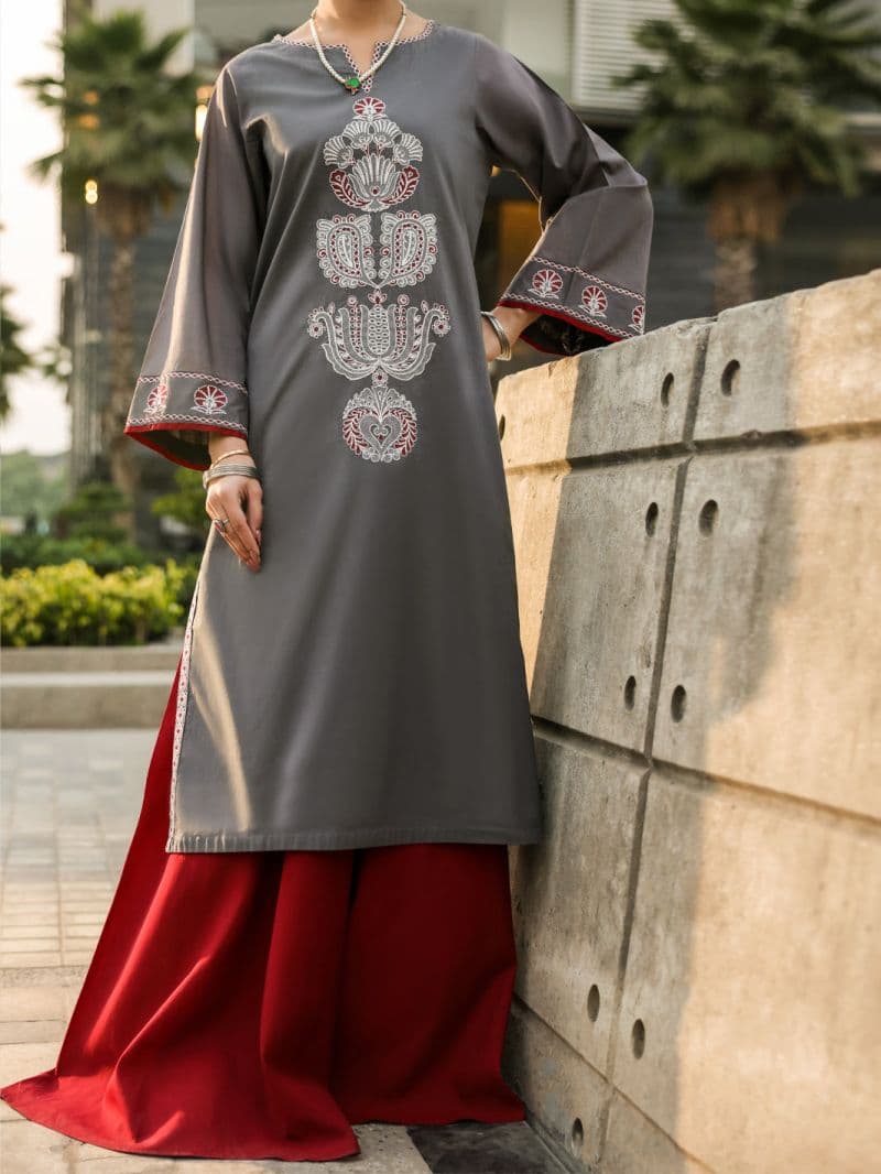 Grey Lawn Kurti thumbnail